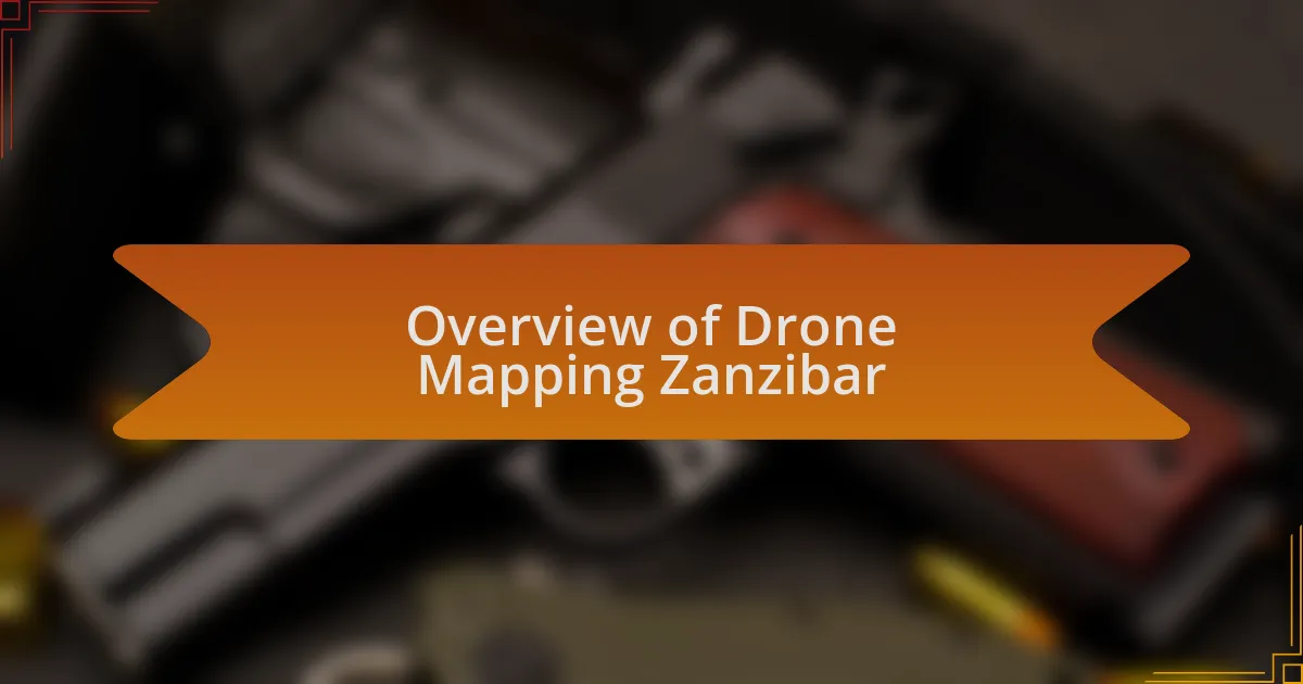 Overview of Drone Mapping Zanzibar