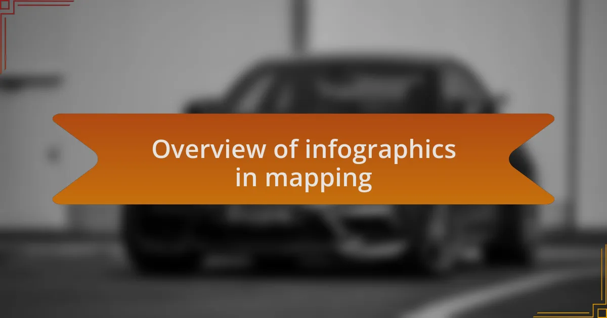 Overview of infographics in mapping